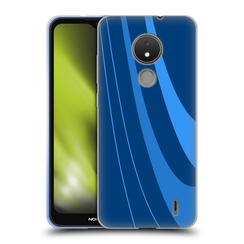 Ameritech Graphics Blue Mono Swirl Soft Gel Case for Nokia C21