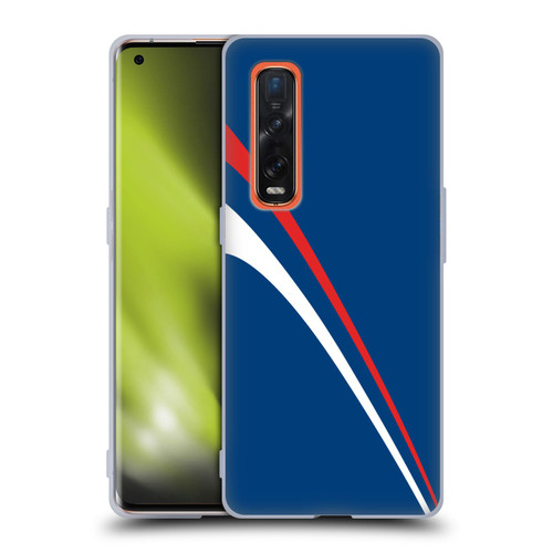 Ameritech Graphics Red And White Lines Soft Gel Case for OPPO Find X2 Pro 5G