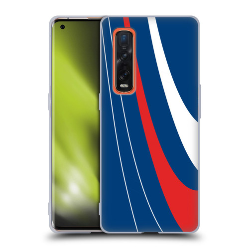 Ameritech Graphics Red And White Swirl Soft Gel Case for OPPO Find X2 Pro 5G