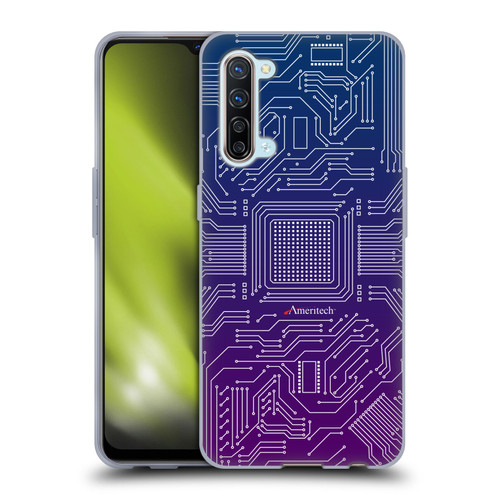 Ameritech Graphics Circuit Board Soft Gel Case for OPPO Find X2 Lite 5G