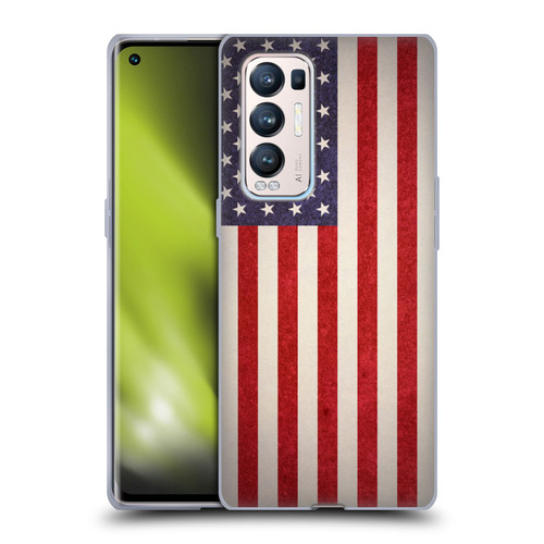 Ameritech Graphics American Flag Soft Gel Case for OPPO Find X3 Neo / Reno5 Pro+ 5G