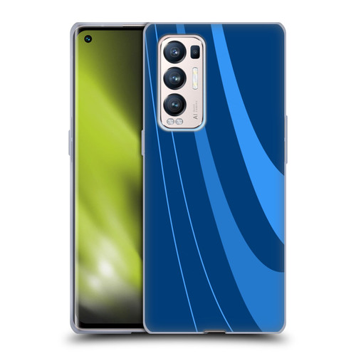 Ameritech Graphics Blue Mono Swirl Soft Gel Case for OPPO Find X3 Neo / Reno5 Pro+ 5G