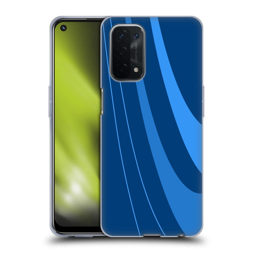 Ameritech Graphics Blue Mono Swirl Soft Gel Case for OPPO A54 5G