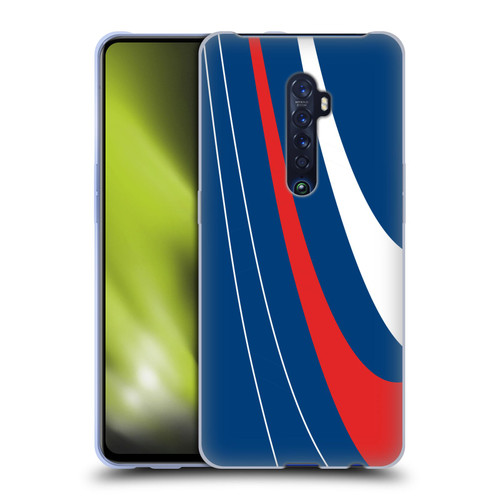 Ameritech Graphics Red And White Swirl Soft Gel Case for OPPO Reno 2