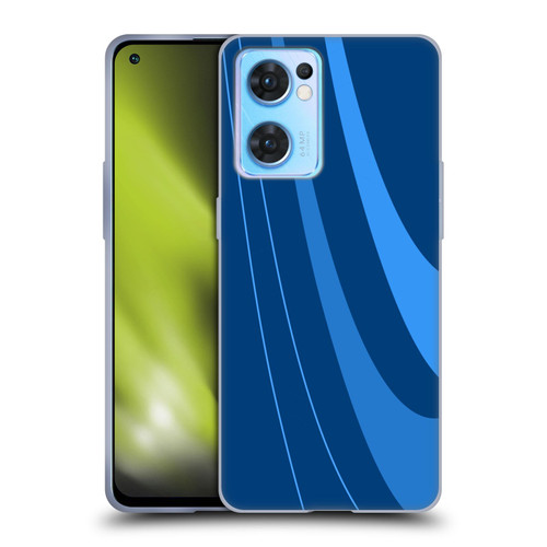 Ameritech Graphics Blue Mono Swirl Soft Gel Case for OPPO Reno7 5G / Find X5 Lite