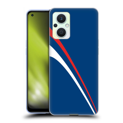 Ameritech Graphics Red And White Lines Soft Gel Case for OPPO Reno8 Lite