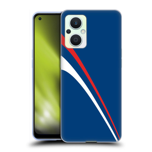 Ameritech Graphics Red And White Lines Soft Gel Case for OPPO Reno8 Lite