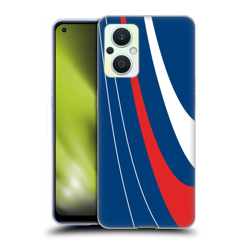 Ameritech Graphics Red And White Swirl Soft Gel Case for OPPO Reno8 Lite