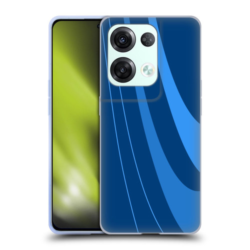 Ameritech Graphics Blue Mono Swirl Soft Gel Case for OPPO Reno8 Pro