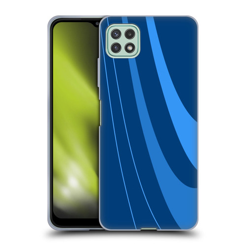 Ameritech Graphics Blue Mono Swirl Soft Gel Case for Samsung Galaxy A22 5G / F42 5G (2021)