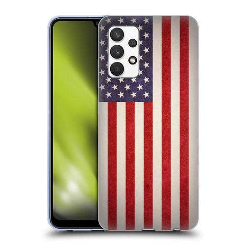 Ameritech Graphics American Flag Soft Gel Case for Samsung Galaxy A32 (2021)