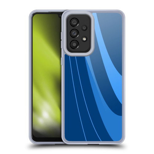 Ameritech Graphics Blue Mono Swirl Soft Gel Case for Samsung Galaxy A33 5G (2022)