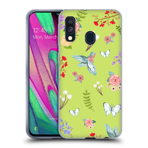Ameritech Graphics Floral Soft Gel Case for Samsung Galaxy A40 (2019)
