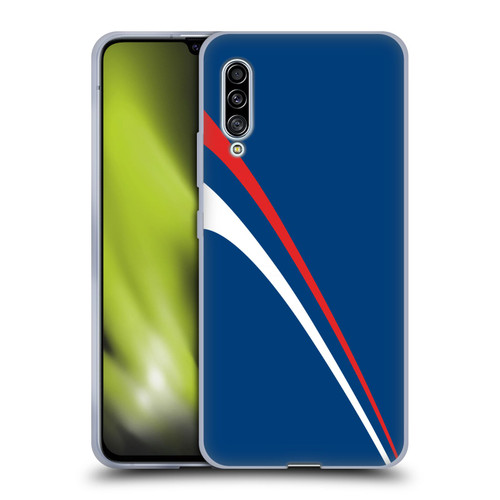 Ameritech Graphics Red And White Lines Soft Gel Case for Samsung Galaxy A90 5G (2019)