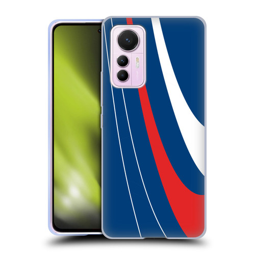 Ameritech Graphics Red And White Swirl Soft Gel Case for Xiaomi 12 Lite