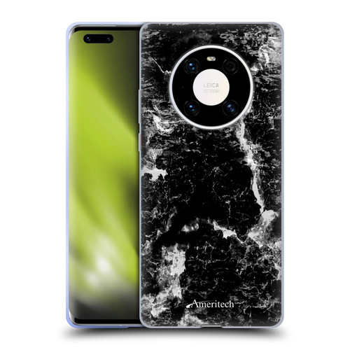 Ameritech Graphics Black Marble Soft Gel Case for Huawei Mate 40 Pro 5G