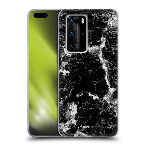 Ameritech Graphics Black Marble Soft Gel Case for Huawei P40 Pro / P40 Pro Plus 5G