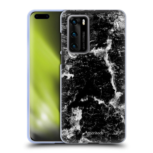 Ameritech Graphics Black Marble Soft Gel Case for Huawei P40 5G