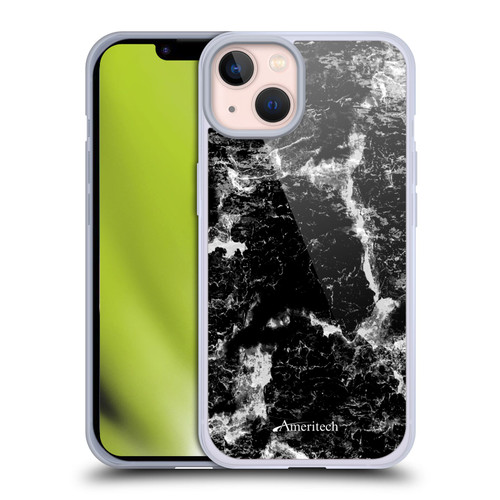 Ameritech Graphics Black Marble Soft Gel Case for Apple iPhone 13