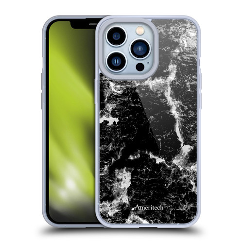 Ameritech Graphics Black Marble Soft Gel Case for Apple iPhone 13 Pro