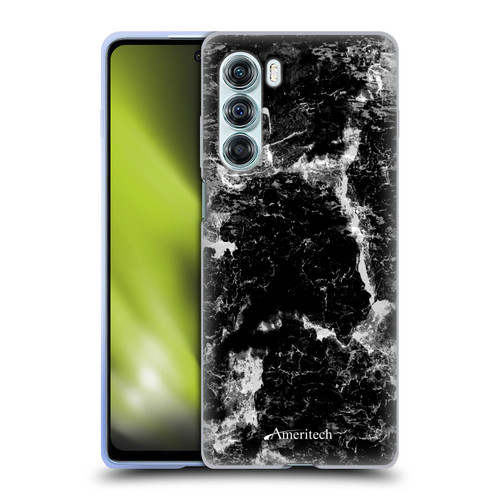 Ameritech Graphics Black Marble Soft Gel Case for Motorola Edge S30 / Moto G200 5G