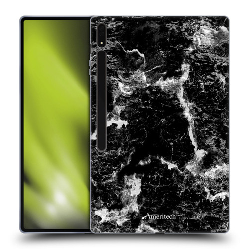 Ameritech Graphics Black Marble Soft Gel Case for Samsung Galaxy Tab S8 Ultra