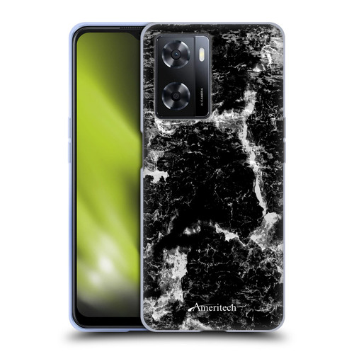 Ameritech Graphics Black Marble Soft Gel Case for OPPO A57s