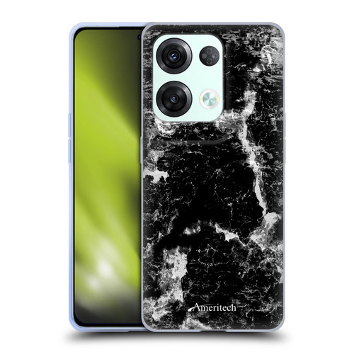 Ameritech Graphics Black Marble Soft Gel Case for OPPO Reno8 Pro