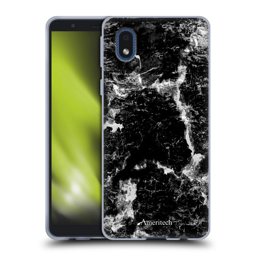 Ameritech Graphics Black Marble Soft Gel Case for Samsung Galaxy A01 Core (2020)
