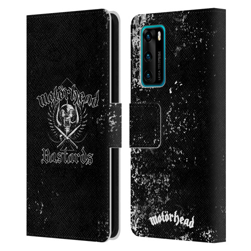 Motorhead Album Covers Bastards Leather Book Wallet Case Cover For Huawei P40 5G