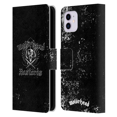 Motorhead Album Covers Bastards Leather Book Wallet Case Cover For Apple iPhone 11