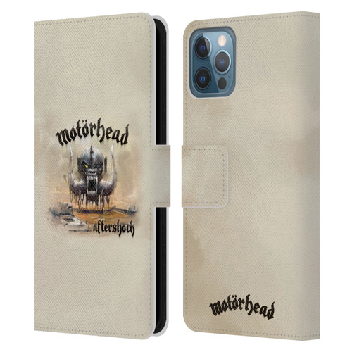 Motorhead Album Covers Aftershock Leather Book Wallet Case Cover For Apple iPhone 12 / iPhone 12 Pro