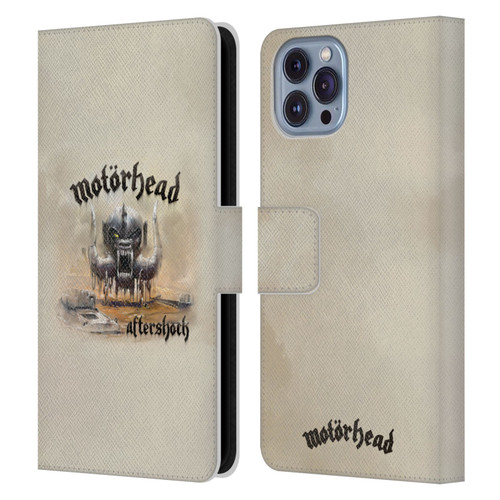 Motorhead Album Covers Aftershock Leather Book Wallet Case Cover For Apple iPhone 14