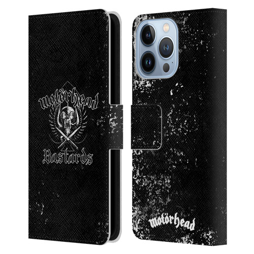 Motorhead Album Covers Bastards Leather Book Wallet Case Cover For Apple iPhone 13 Pro