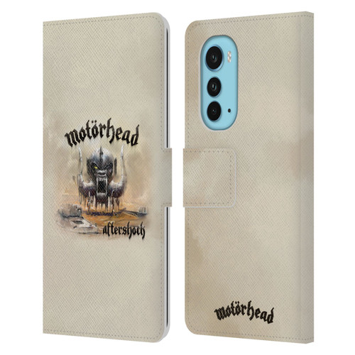 Motorhead Album Covers Aftershock Leather Book Wallet Case Cover For Motorola Edge (2022)