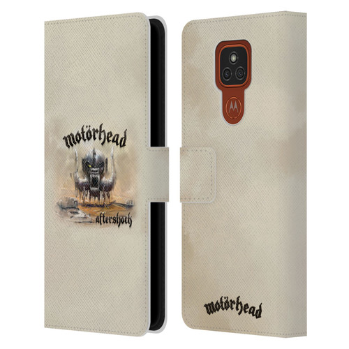 Motorhead Album Covers Aftershock Leather Book Wallet Case Cover For Motorola Moto E7 Plus