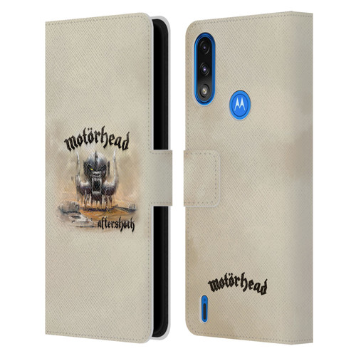 Motorhead Album Covers Aftershock Leather Book Wallet Case Cover For Motorola Moto E7 Power / Moto E7i Power