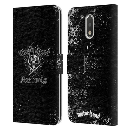 Motorhead Album Covers Bastards Leather Book Wallet Case Cover For Motorola Moto G41