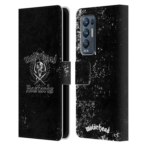 Motorhead Album Covers Bastards Leather Book Wallet Case Cover For OPPO Find X3 Neo / Reno5 Pro+ 5G