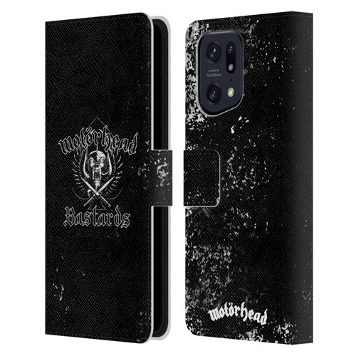 Motorhead Album Covers Bastards Leather Book Wallet Case Cover For OPPO Find X5 Pro