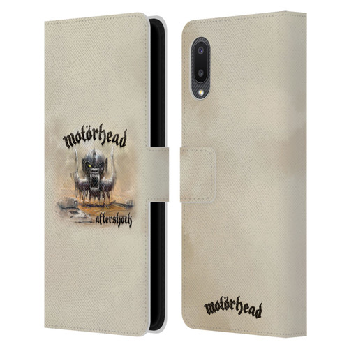 Motorhead Album Covers Aftershock Leather Book Wallet Case Cover For Samsung Galaxy A02/M02 (2021)