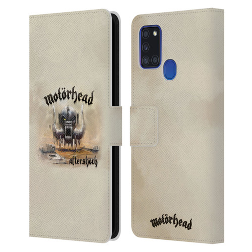 Motorhead Album Covers Aftershock Leather Book Wallet Case Cover For Samsung Galaxy A21s (2020)