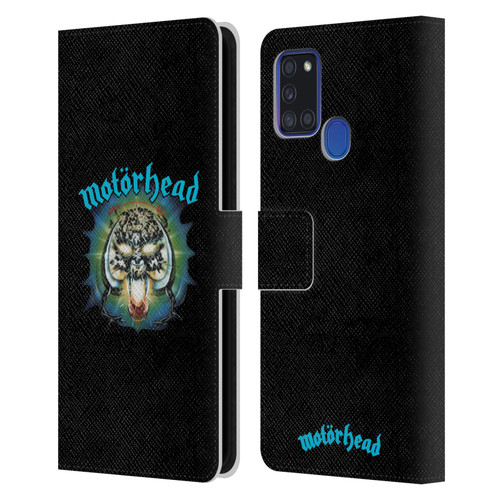 Motorhead Album Covers Overkill Leather Book Wallet Case Cover For Samsung Galaxy A21s (2020)