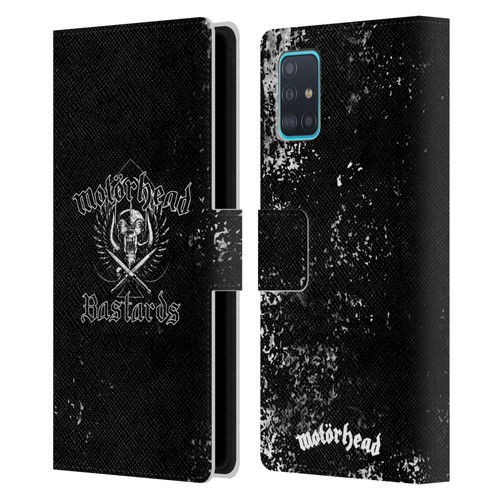 Motorhead Album Covers Bastards Leather Book Wallet Case Cover For Samsung Galaxy A51 (2019)