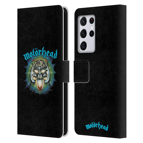 Motorhead Album Covers Overkill Leather Book Wallet Case Cover For Samsung Galaxy S21 Ultra 5G