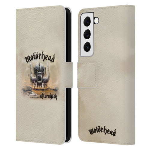 Motorhead Album Covers Aftershock Leather Book Wallet Case Cover For Samsung Galaxy S22 5G