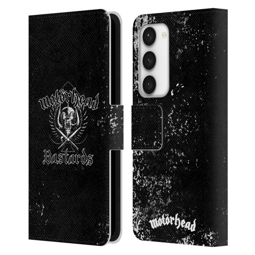 Motorhead Album Covers Bastards Leather Book Wallet Case Cover For Samsung Galaxy S23 5G