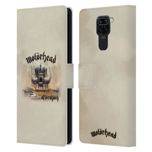 Motorhead Album Covers Aftershock Leather Book Wallet Case Cover For Xiaomi Redmi Note 9 / Redmi 10X 4G