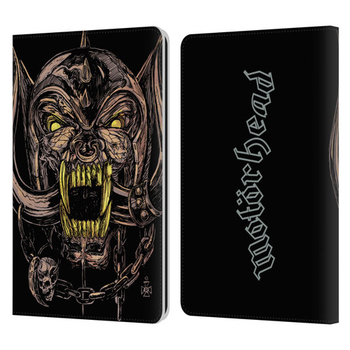 Motorhead Graphics Snaggletooth Leather Book Wallet Case Cover For Amazon Kindle Paperwhite 1 / 2 / 3