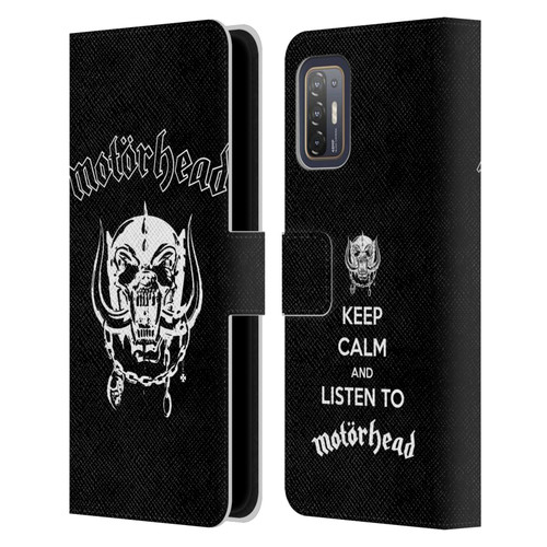 Motorhead Graphics Classic Logo Leather Book Wallet Case Cover For HTC Desire 21 Pro 5G